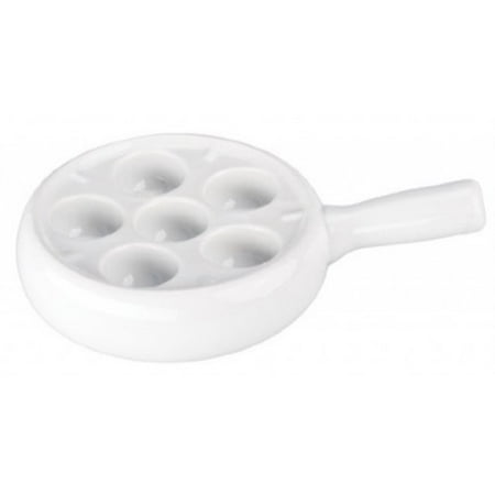 Cordon Bleu Escargot Snail White Ceramic 6 Spot Dishes Set Of 2